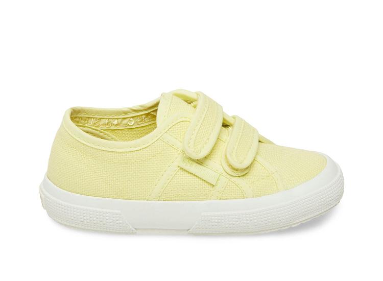 Superga 2750 Jvel Classic White Yellow - Kids Superga Shoes